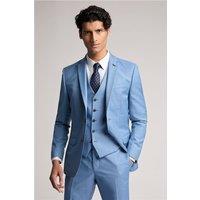 Ted Baker Slim Fit Tilson Blue Sharkskin Men's Suit Jacket