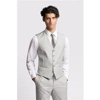 Ted Baker Slim Fit Lowry Light Grey Sharkskin Waistcoat
