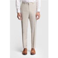 Ted Baker Slim Fit Turner Stone Sharkskin Men's Trousers, Beige