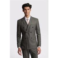 Ted Baker Slim Fit Piper Khaki Green Twill Double Breasted Men's Suit Jacket