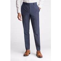 Ted Baker Slim Fit Coxon Navy Blue Cotton Linen Men's Trousers