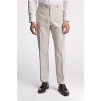 Ted Baker Slim Fit Morris Stone Cotton Linen Men's Trousers, Beige