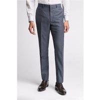 Ted Baker Slim Fit Riley Navy Blue Texture Puppytooth Men's Trousers