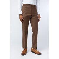 Ted Baker Slim Fit Eliot Sunbaked Flannel Men's Trousers, Brown