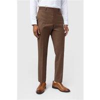 Ted Baker Slim Fit Eliot Sunbaked Flannel Men's Trousers, Brown