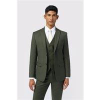 Ted Baker Slim Fit Lear Olive Flannel Men's Suit Jacket
