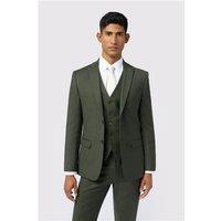 Ted Baker Slim Fit Lear Olive Flannel Men's Suit Jacket