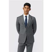 Ted Baker Slim Fit Charcoal Grey Texture Check Men's Suit Jacket