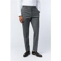 Ted Baker Slim Fit Charcoal Grey Texture Check Men's Trousers
