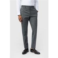 Ted Baker Slim Fit Charcoal Grey Texture Check Men's Trousers