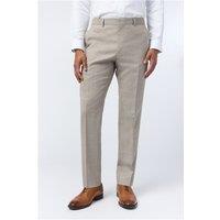 Ted Baker Slim Fit Performance Donne Taupe Check Men's Trousers, Grey