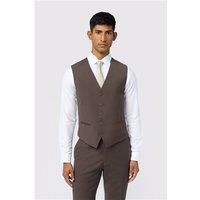 Ted Baker Slim Fit Freeth Taupe Tonic Waistcoat