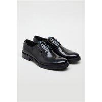 Antique Rogue Finn Black Leather Derby Shoe