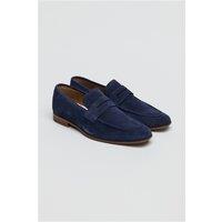 Antique Rogue Churchill Navy Blue Suede Loafer