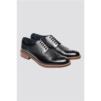 Ben Sherman Black Archie Leather Brogues by Suit Direct