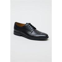 CitiFlex Cannon Black Leather Brogue Derby Shoe