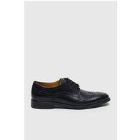 CitiFlex Cannon Black Leather Brogue Derby Shoe