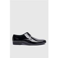 Racing Green Newman Black Patent Shoe