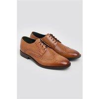 Racing Green Max Tan Leather Brogues by Suit Direct