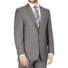 The Label Grey Sharkskin Regular Fit Men's Suit Jacket