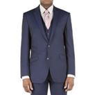 Racing Green Blue Twill Tailored Fit Men's Suit Jacket