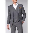 Scott by The Label Tailored Fit Contemporary Light Grey Tan Check Men's Suit Jacket