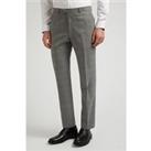 Ted Baker Brushed Prince of Wales Check Grey Men's Trousers