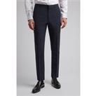 Ted Baker Navy Blue Puppytooth Slim Fit Men's Trousers