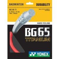 Yonex BG65TI Badminton String 10m Set Red