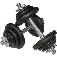 Viavito 20kg Black Cast Iron Dumbbell Set