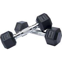 DKN Rubber Hex Dumbbells