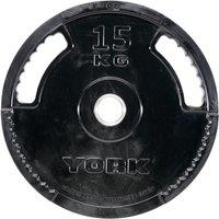 York 15kg G2 Rubber Thin Line Olympic Weight Plate