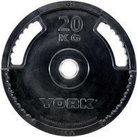 York 20kg G2 Rubber Thin Line Olympic Weight Plate