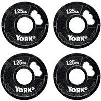 York 4 x 1.25kg G2 Cast Iron Olympic Weight Plates