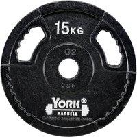 York 15kg G2 Cast Iron Olympic Weight Plate