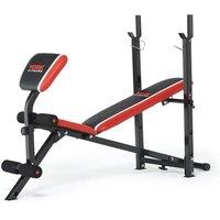 York Warrior 2 in 1 Folding Barbell and Ab Bench with Curl