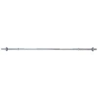 Fuel Fitness 6ft Standard Chrome Barbell Bar with Spinlock Collars