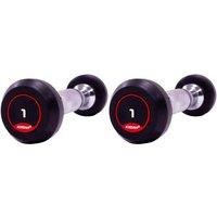 Jordan 1kg to 10kg Rubber Dumbbell Set - 10 Pairs