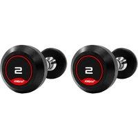 Jordan 2kg to 20kg Rubber Dumbbell Set - 10 Pairs