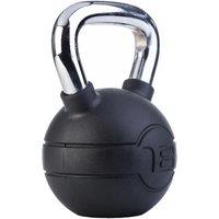 Jordan Black Rubber Kettlebell with Chrome Handle