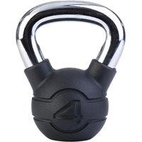 Jordan Black Rubber 4-24kg Kettlebell Set with Chrome Handles