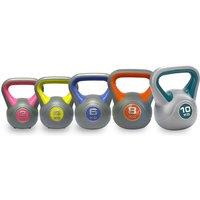 DKN 2, 4, 6, 8 and 10kg Vinyl Kettlebell Weight Set