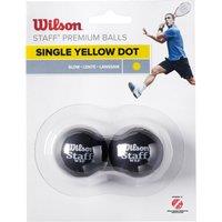 Wilson Staff Yellow Dot Squash Balls - Pack of 2