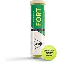Dunlop Fort All Court Tournament Tennis Balls - Tube of 4