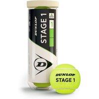 Dunlop Stage 1 Green Mini Tennis Balls - Tube of 3