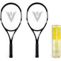 Vollint 2 Player Tennis Rackets and Balls Set