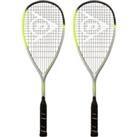 Dunlop Hyperfibre XT Revelation 125 Squash Racket Double Pack