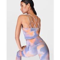 Super Soft Crop Strappy Back Gym Vest