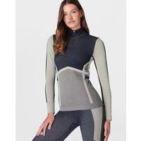 Modal Chevron Half Zip Base Layer Top