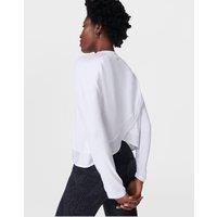 Breathe Easy Mesh Wrap Back Long Sleeve Top